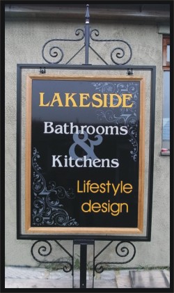 Hanging sign & Post top frame